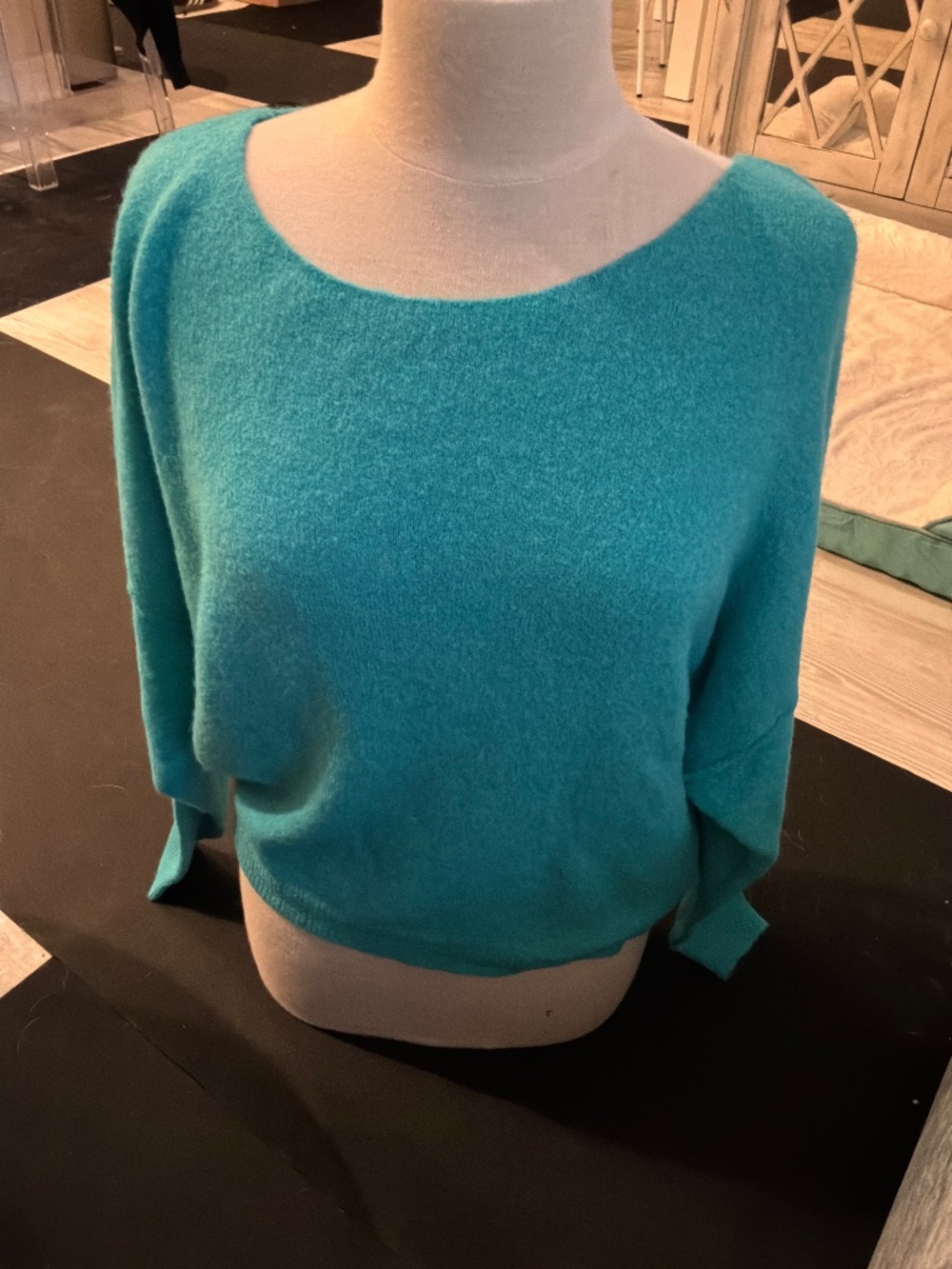 New American Vintage sweater aqua size 4/6
